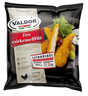 VALDOR Zizu panírozott csirkemellfilé (60%) 500 g