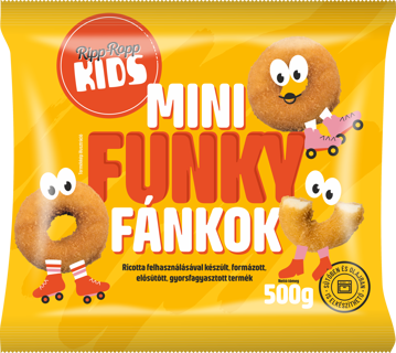 Ripp-Ropp Kids Mini funky fánkok 21 (+/-2)g 18x500g
