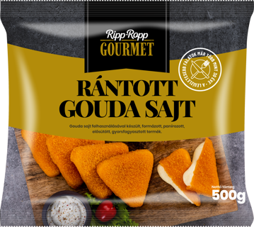 Ripp-Ropp Gourmet rántott gouda sajt 500 g