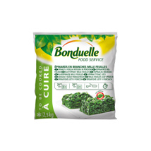 BONDUELLE portioned whole spinach leaves 2.5 kg