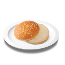 Szezámmaggal szórt hamburgerzsemle (100 mm) 48 db